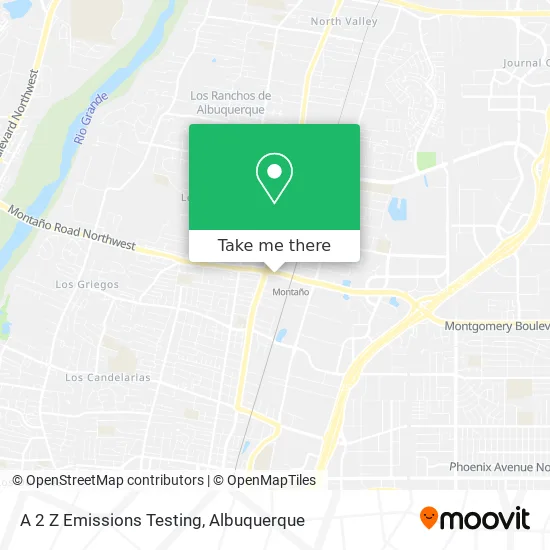 A 2 Z Emissions Testing map