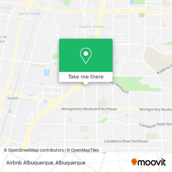 Airbnb Albuquerque map