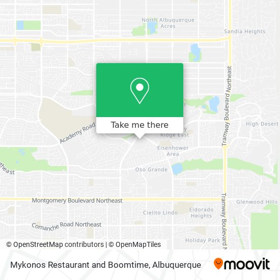 Mapa de Mykonos Restaurant and Boomtime