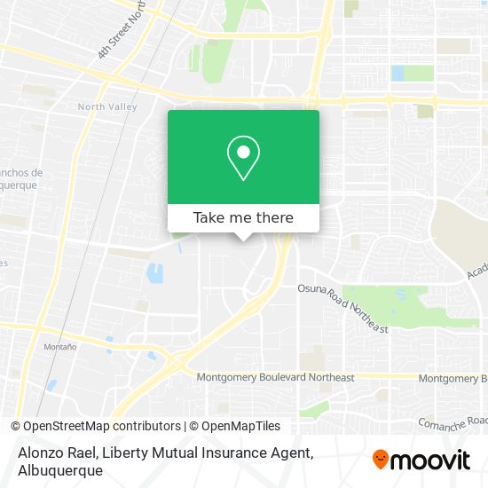 Alonzo Rael, Liberty Mutual Insurance Agent map