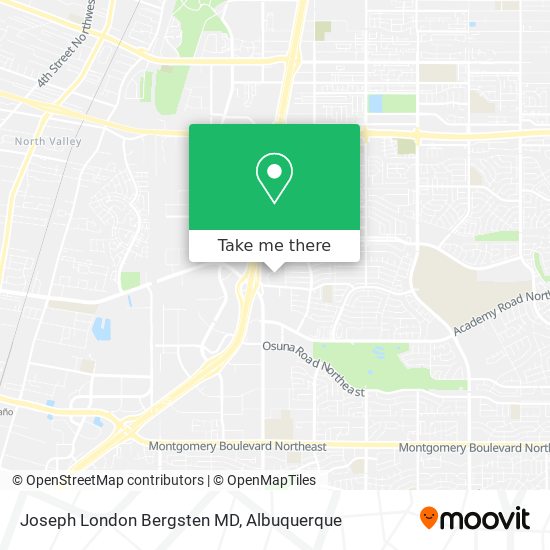 Joseph London Bergsten MD map