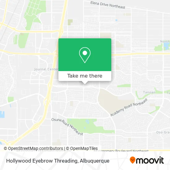 Hollywood Eyebrow Threading map