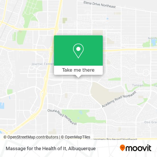 Massage for the Health of It map