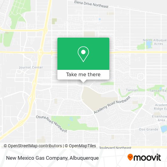 New Mexico Gas Company map
