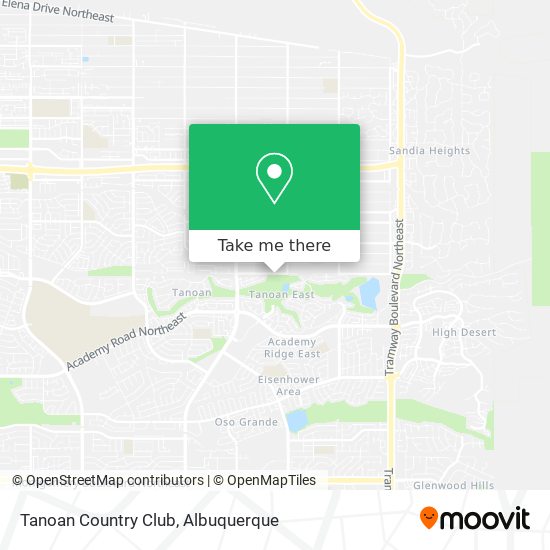 Tanoan Country Club map