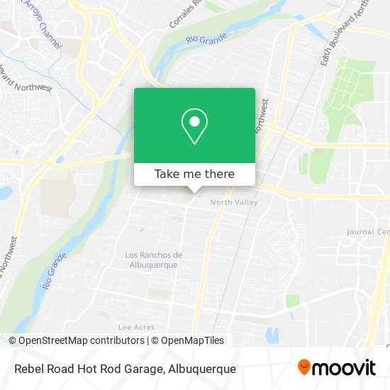 Rebel Road Hot Rod Garage map
