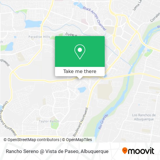 Rancho Sereno @ Vista de Paseo map