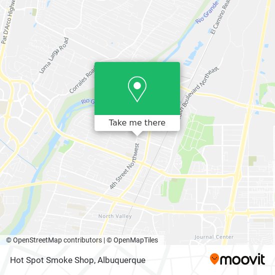 Mapa de Hot Spot Smoke Shop