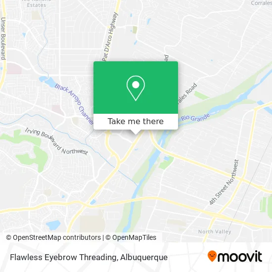 Flawless Eyebrow Threading map