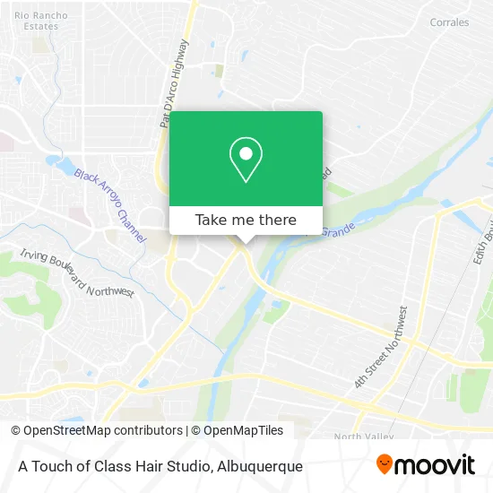A Touch of Class Hair Studio map