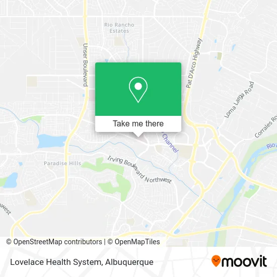 Lovelace Health System map