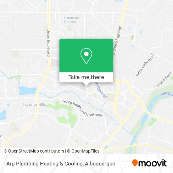 Mapa de Arp Plumbing Heating & Cooling