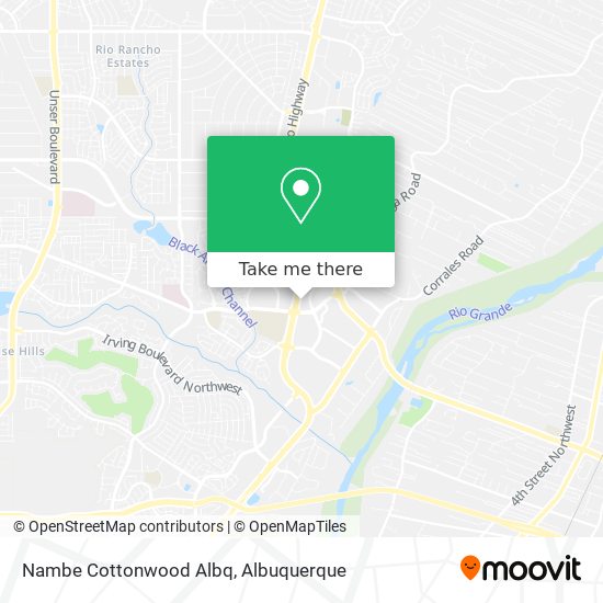 Mapa de Nambe Cottonwood Albq