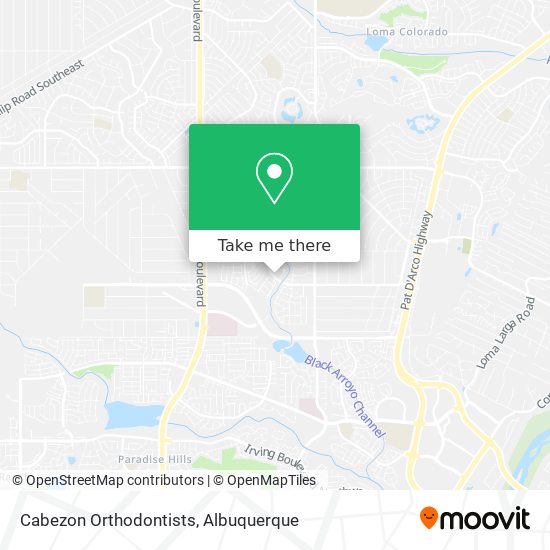 Cabezon Orthodontists map