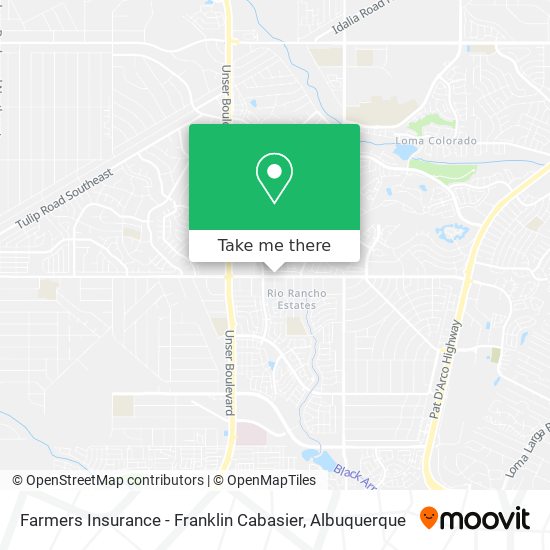 Mapa de Farmers Insurance - Franklin Cabasier
