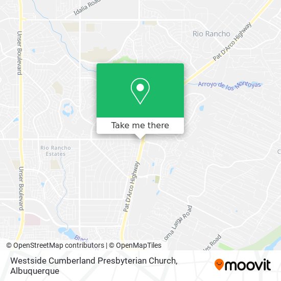 Mapa de Westside Cumberland Presbyterian Church