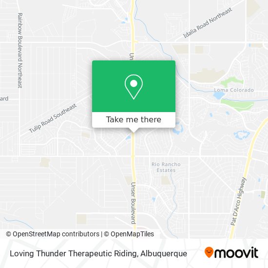 Loving Thunder Therapeutic Riding map