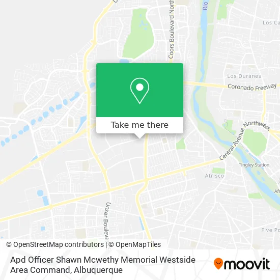 Apd Officer Shawn Mcwethy Memorial Westside Area Command map