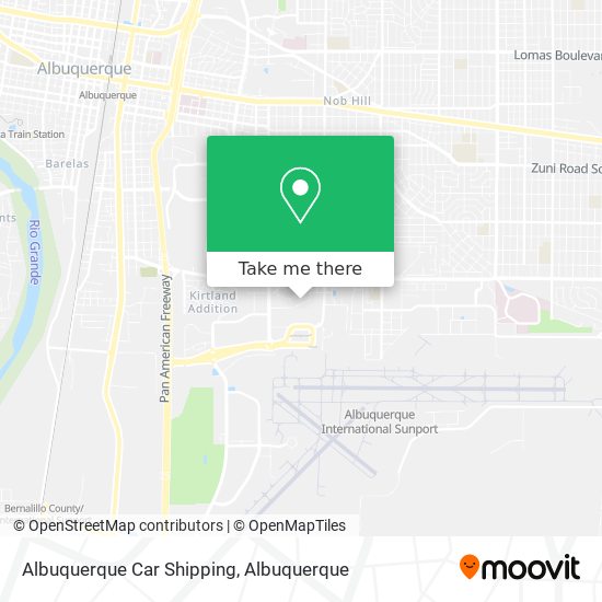 Albuquerque Car Shipping map