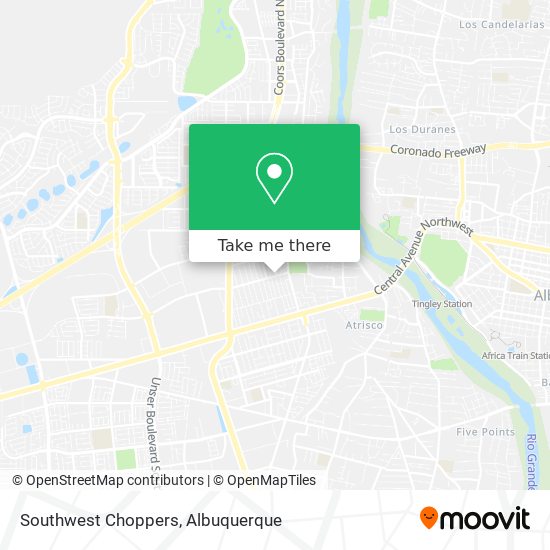 Southwest Choppers map