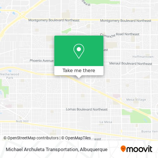 Michael Archuleta Transportation map