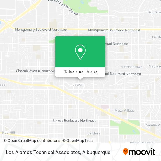 Los Alamos Technical Associates map