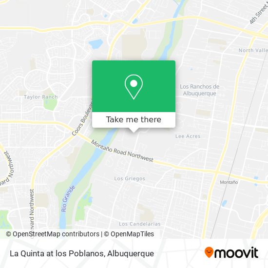La Quinta at los Poblanos map