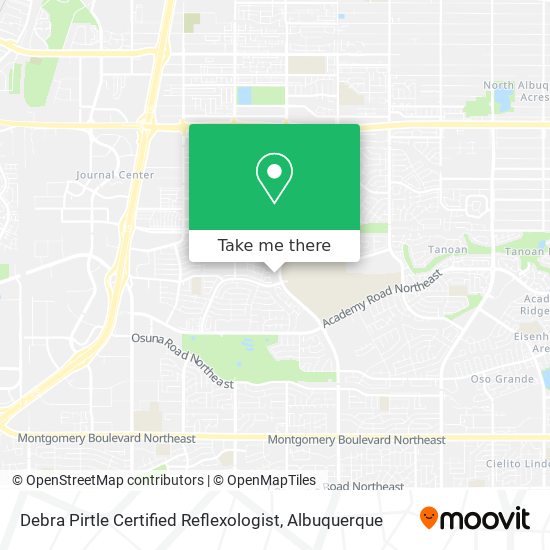 Debra Pirtle Certified Reflexologist map