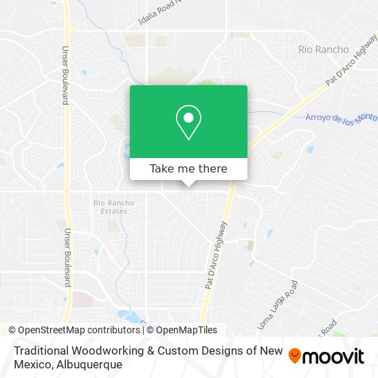 Mapa de Traditional Woodworking & Custom Designs of New Mexico