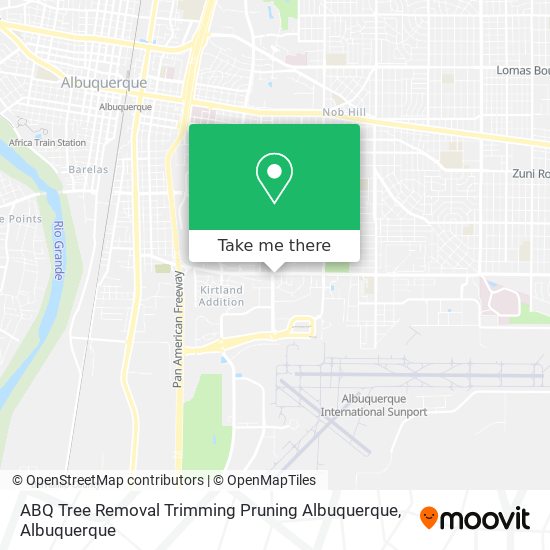 ABQ Tree Removal Trimming Pruning Albuquerque map