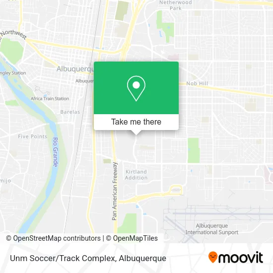 Unm Soccer/Track Complex map