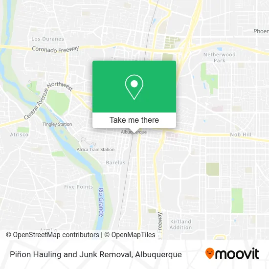 Piñon Hauling and Junk Removal map