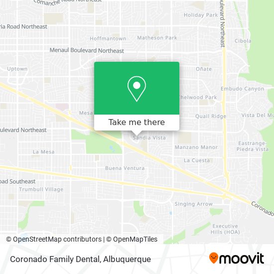 Coronado Family Dental map