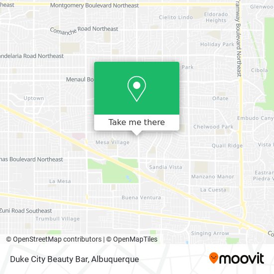 Duke City Beauty Bar map