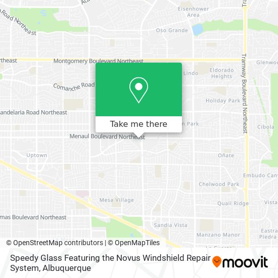 Speedy Glass Featuring the Novus Windshield Repair System map