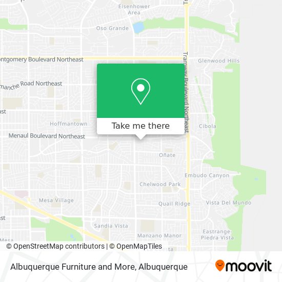 Albuquerque Furniture and More map