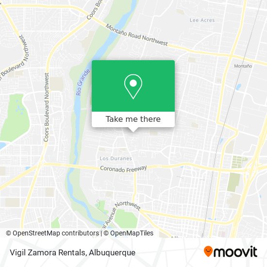 Vigil Zamora Rentals map