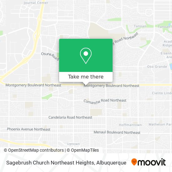 Sagebrush Church Northeast Heights map