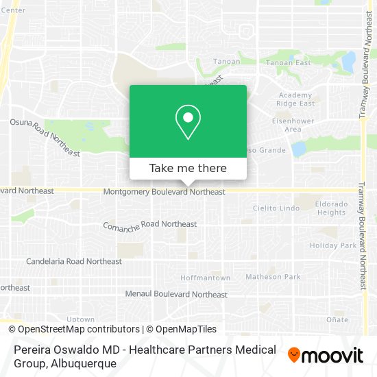 Pereira Oswaldo MD - Healthcare Partners Medical Group map
