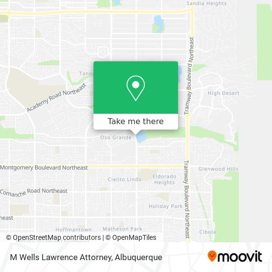 M Wells Lawrence Attorney map