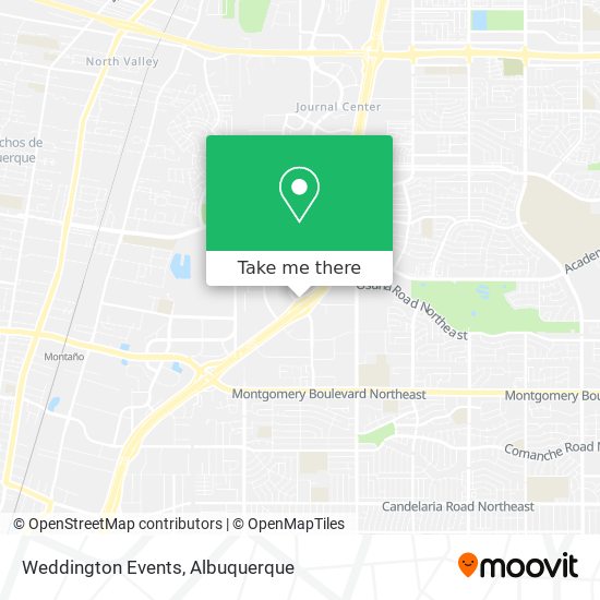 Weddington Events map