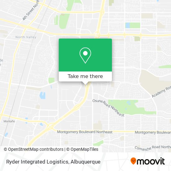 Ryder Integrated Logistics map