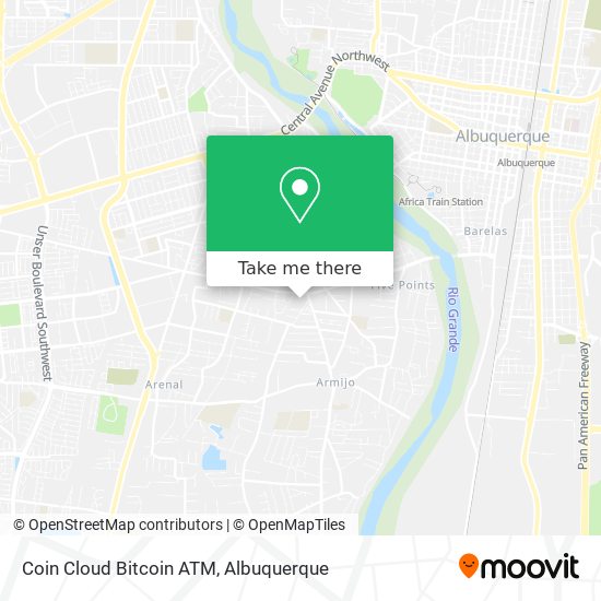 Mapa de Coin Cloud Bitcoin ATM