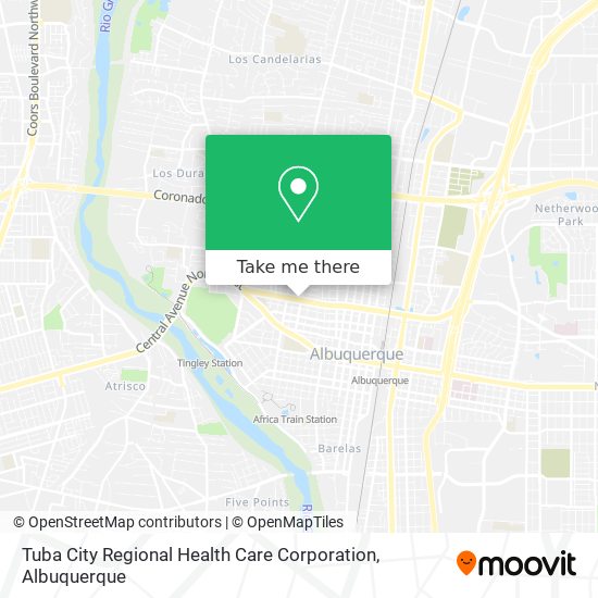 Tuba City Regional Health Care Corporation map