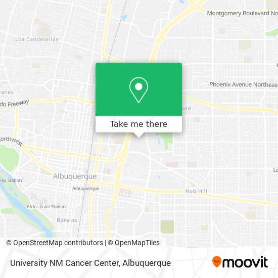 University NM Cancer Center map