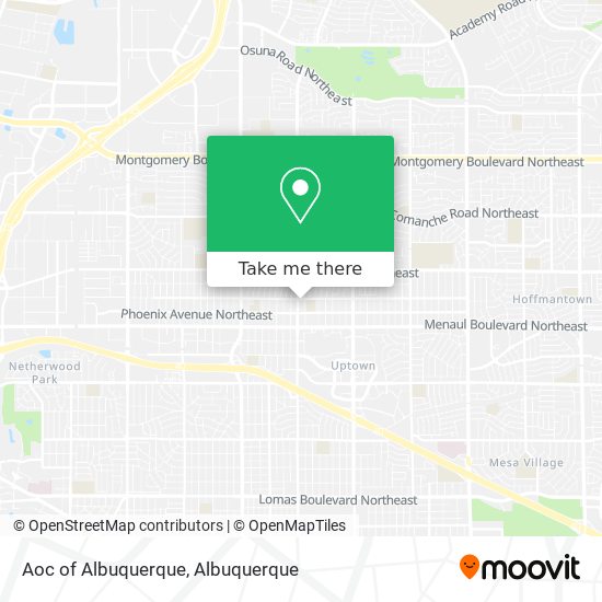 Mapa de Aoc of Albuquerque