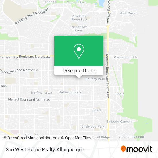 Sun West Home Realty map