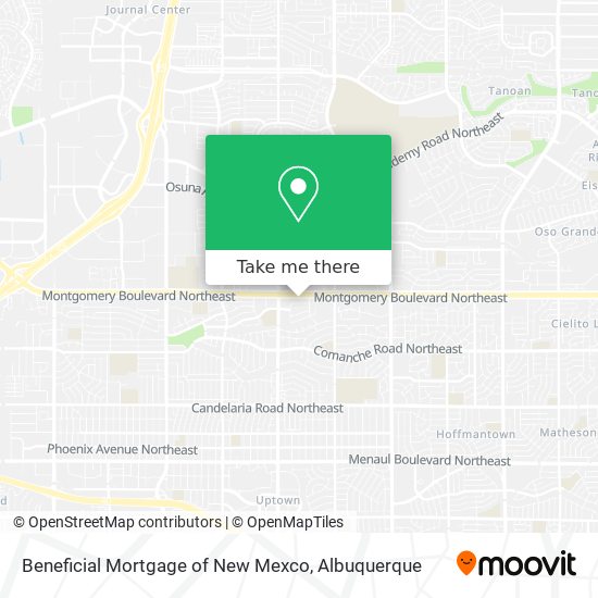 Beneficial Mortgage of New Mexco map