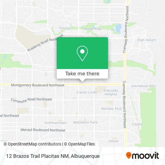 12 Brazos Trail Placitas NM map