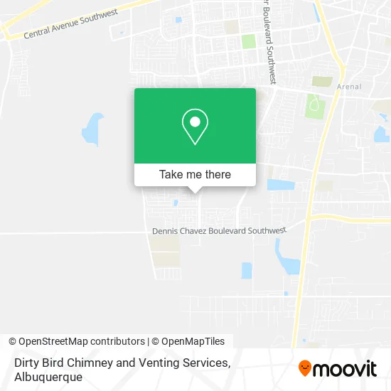 Mapa de Dirty Bird Chimney and Venting Services